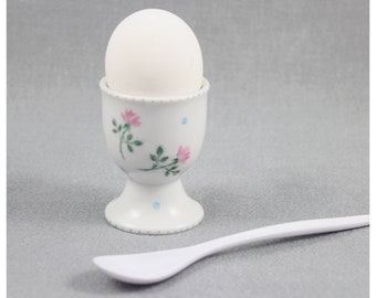 Eierbecher "Röschen", Porzellan handbemalt, Frühstück, Rose,  Streublümchen, Frühstücksei, Ostern, Ostergeschenk