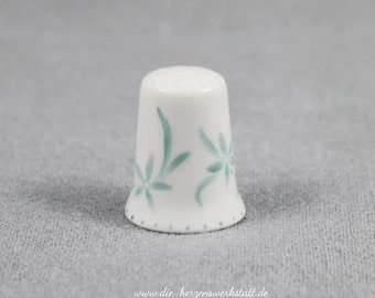 Thimble « Flower Vine », porcelaine peinte à la main, objet de collection