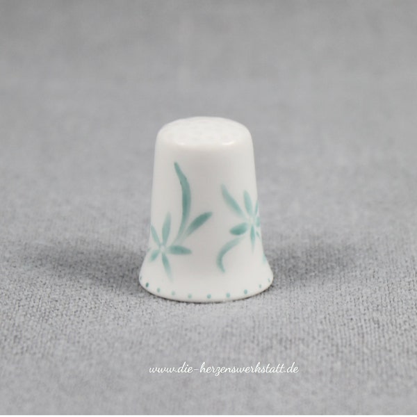 Fingerhut "Blumenranke", Porzellan handbemalt, Sammlerstück