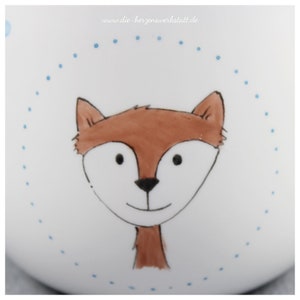 Tasse Fuchs Kuschelbecher Becher Porzellan, handbemalt Bild 5