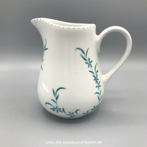 Large pot &quot;flower vine&quot;, porcelain, hand-painted, milk jug, vase, milk pourer