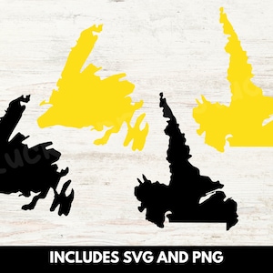 Terre-Neuve-et-Labrador SVG, SVG des provinces du Canada, conception de fichier de coupe, usage commercial, provinces canadiennes PNG, fichiers de coupe du Canada, t.-N.