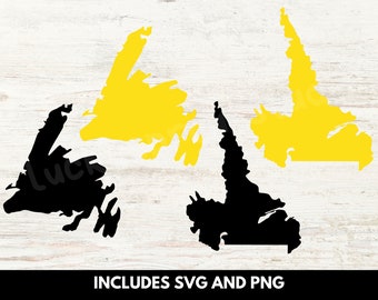 Newfoundland and Labrador SVG, Canada Provinces SVG, Cut File Design, Commercial Use, Canadian Provinces PNG, Canada Cut Files, nfld