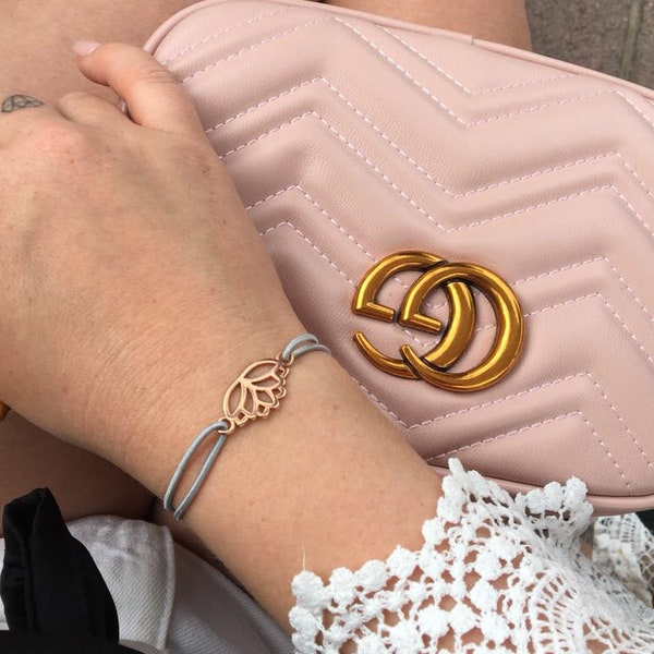 Lotus lotusblüte blogger rosegold Armband Gold