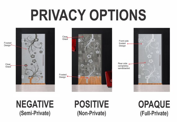 Modern Office Ice Frosted Swing Glass Door