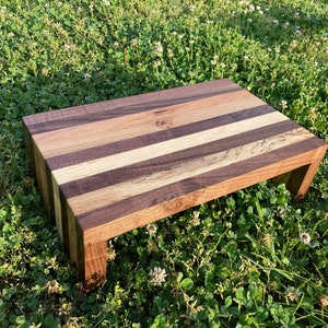 Wood Step Stool / Foot Stool / Bed Stool / Low riser / Bed steps/ Kitchen stool