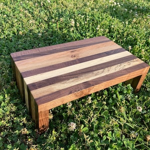 Wood Step Stool / Foot Stool / Bed Stool / Low riser / Bed steps/ Kitchen stool