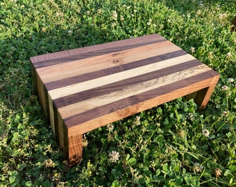 Wood Step Stool / Foot Stool / Bed Stool / Low riser / Bed steps/ Kitchen stool