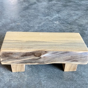 Live edge wood stand / Live edge wooden Soap stand / Solid wood mini Stand/ Farm house Stand / Live edge Stand / Succulent stand