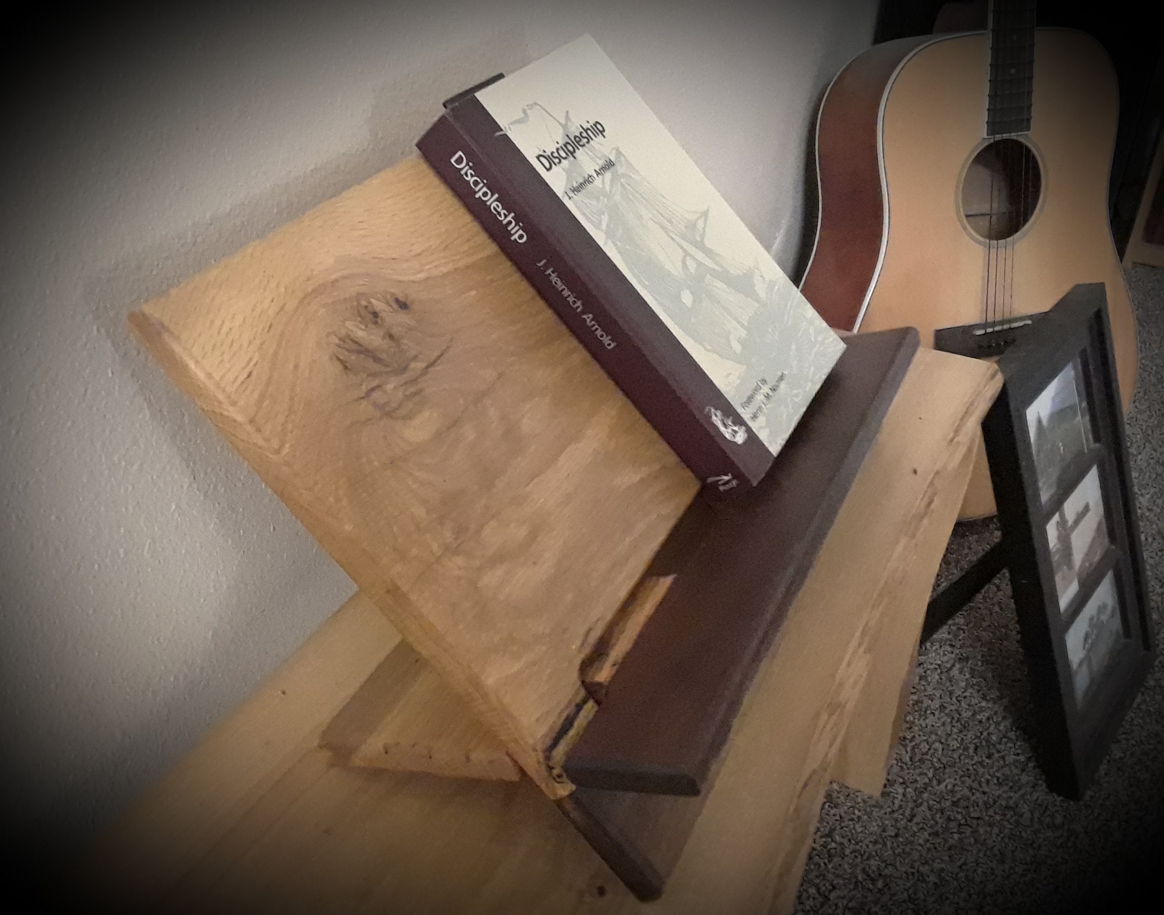 Solid Wood Bible Holder /folding Book Stand /cookbook Stand Etsy