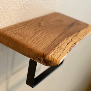 Toilet paper Holder with Rustic Live-edge Floating shelf / Hand towel hanger / Bathroom Deco/ Live-edge Floating shelf / Home Organizer