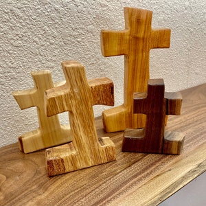 Wooden Cross, Standing Christian Cross, Rustic Cross, Christmas Decor, Rustic Christmas Cross /EASTER SPECIAL