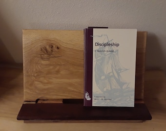 Handmade Solid Wood Book Stand, Bible, Cookbook, Tablet Holder