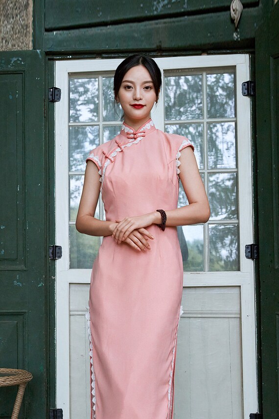 pink qipao