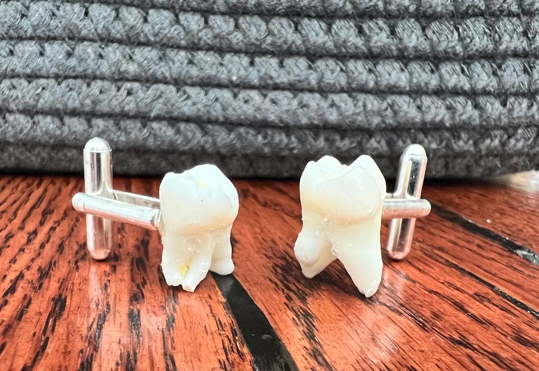 Human Teeth Cuff Links - Meyer Wolfsheim's Cuff Links - the Great