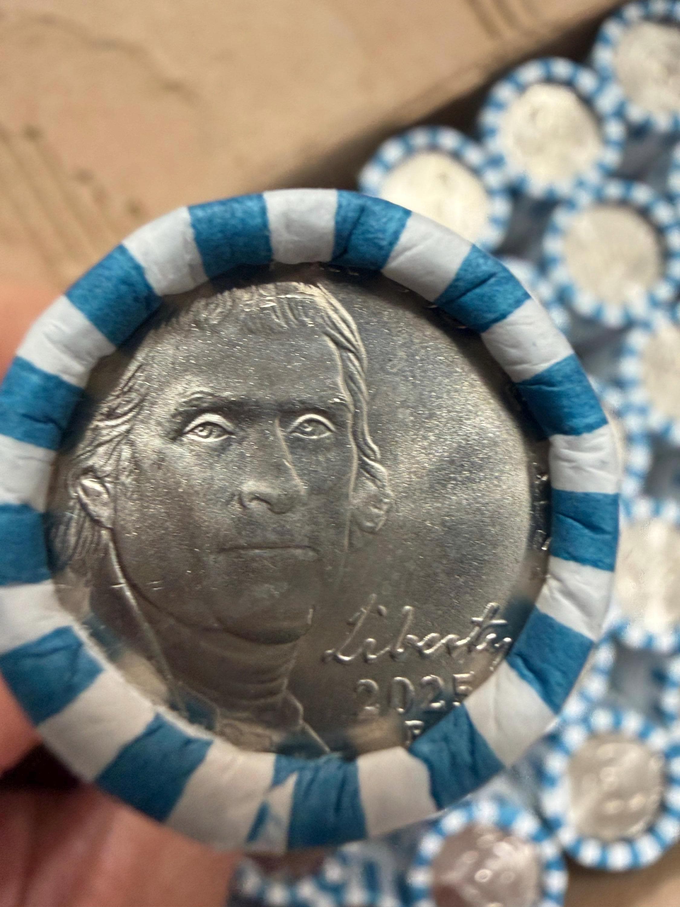 2025-P Jefferson Nickel Roll – Brilliant Uncirculated (BU