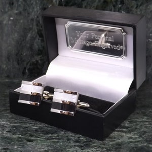 Gemelos de nácar blanco y ónix negro, gemelos personalizados, gemelos de perla, gemelos de concha, gemelos de boda, regalo de cumpleaños para hombre