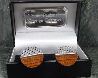 Hout 5e verjaardag cadeau voor hem Manchetknopen Hout Verjaardagscadeau voor hem 5e verjaardag Hout Verjaardag Gift Echtgenoot cadeau Hout Manchetknopen