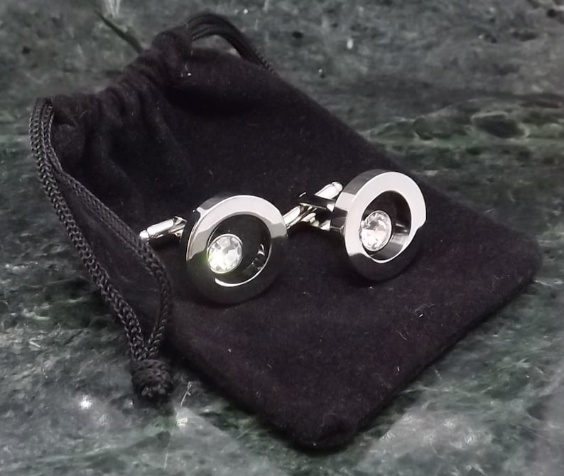 Swarovski Cufflinks Personalised Cufflinks Crystal Cufflinks Etsy UK