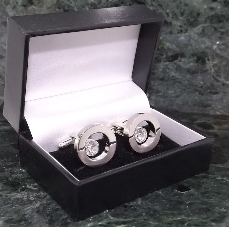 Swarovski Cufflinks Personalised Cufflinks Crystal Cufflinks Etsy UK