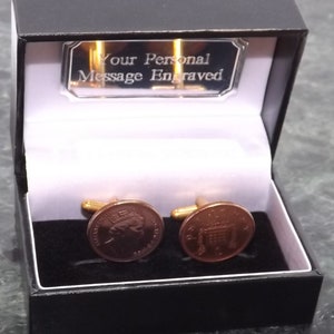 1988 Copper Cufflinks One Pence Coin Cufflinks Birth Year Cufflinks hand made Cufflinks Mens Gift 30th Birthday Cuff Link 30th Anniversary
