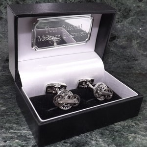 Silver Bike gear cufflinks Personalised Cufflinks Bicycle Cufflinks Bike Gift Cuff links wedding Cufflinks Mens Gift Birthday Anniversary