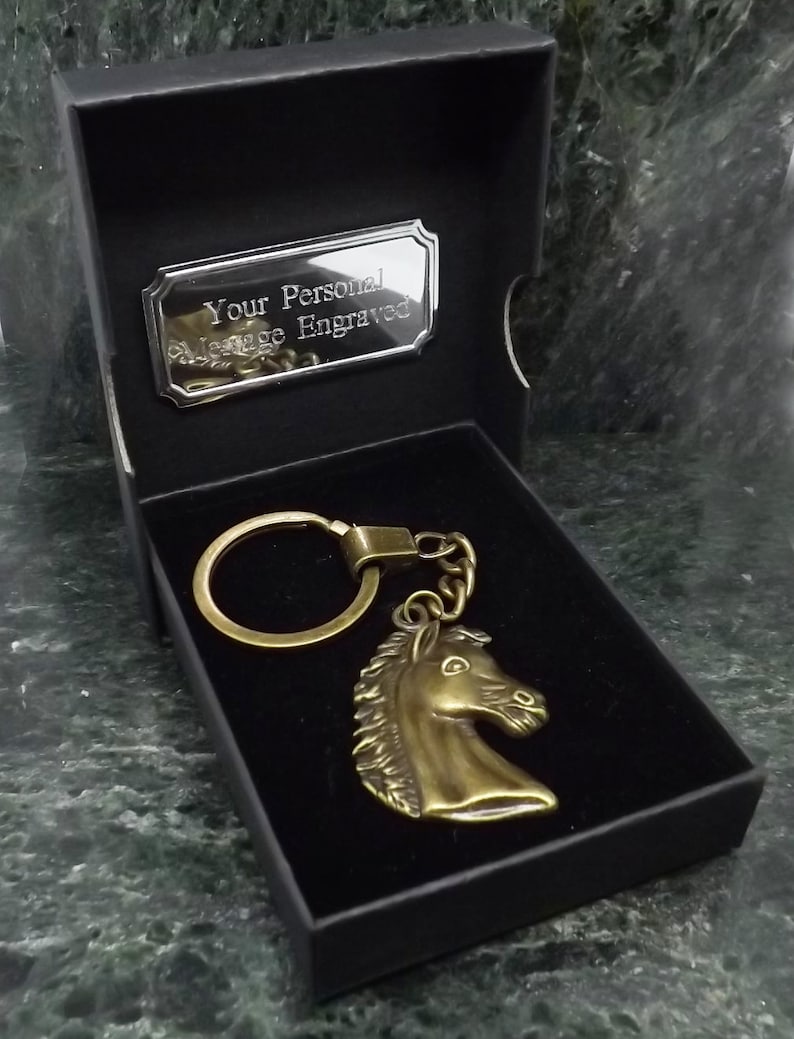 Silver Showjumping Horse English Pewter Keyring Handmade In England Key Ring New