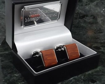 Wood 5th Anniversary cadeau voor hem Cufflinks 2013 Wood Anniversary Gift voor hem 5e verjaardag Wood Anniversary Gift Husband Wood Cufflinks