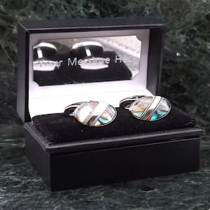 Oval Abalone Pearl Cufflinks Personalised Cufflinks Pearl Cufflinks shell Cufflinks wedding Cufflinks Mens Gift Birthday 30th Anniversary