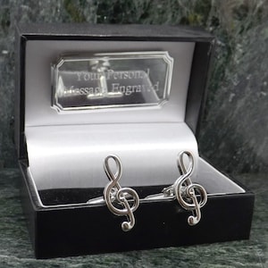 Musik Manschettenknöpfe Personalisierte Manschettenknöpfe Silber Farbe Manschettenknöpfe Manschettenknöpfe Geschenk Manschettenknöpfe Violinschlüssel Manschettenknöpfe Herren Geschenk Geburtstag Manschettenknopf