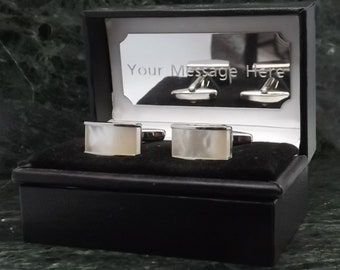 Abotoaduras de madrepérola, abotoaduras personalizadas, abotoaduras de pérola, abotoaduras de concha, abotoaduras de casamento, abotoaduras de aniversário para presente masculino