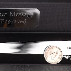 1943 English Farthing Coin Book Mark Birth Year Bookmark Silver Plate Bookmark Unique Gift 81st Birthday Bookmark 81 year Anniversary
