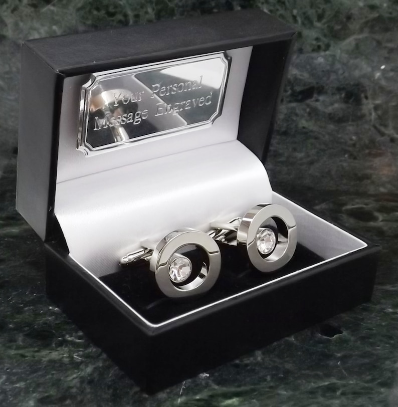 Swarovski Cufflinks Personalised Cufflinks Crystal Cufflinks Etsy UK