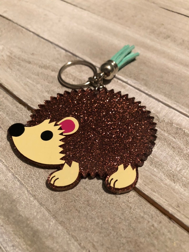 Hedgehog Keychain Hedgehog Keychain Gift Hedgehog with Etsy