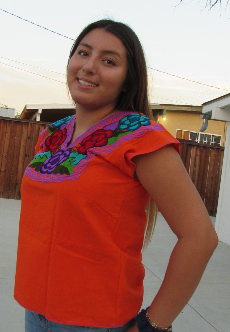 OrangePurple Mexican Blouse