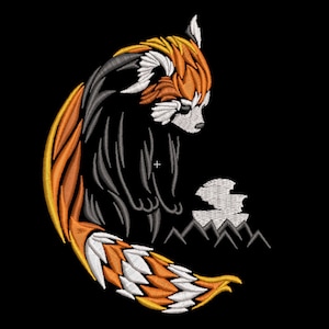 Machine Embroidery Designs, fire panda