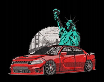 Machine Embroidery Designs, Car dodge