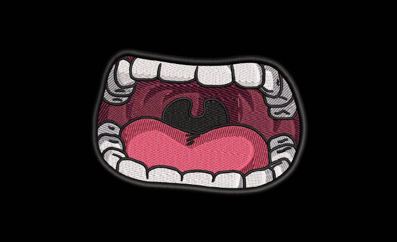 Machine Embroidery Designs.Mouth