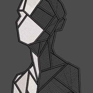Machine Embroidery Designs.Woman statue