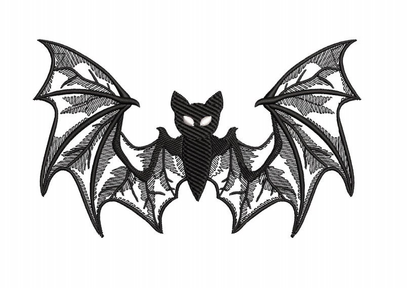 Machine Embroidery Designs, Bat - Etsy