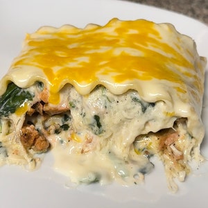 Salmon Lasagna Rollups