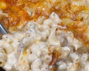 Kisha’s White Cheddar Mac and Cheese