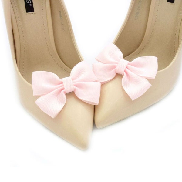 pastel pink bows shoe clips shoes clips pink shoe bows bow wedding bows shoe clips shoe clips bridal shoes clip bridesmaid shoes Judaeve
