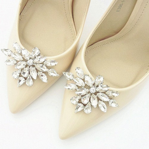 Jewelry Gold Shoe Clips Shoes Clip Wedding Bridal Decorations Etsy
