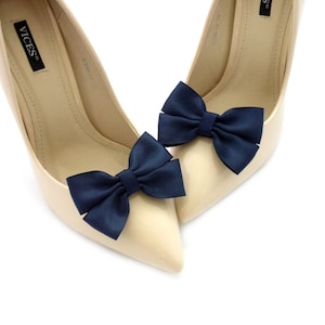 navy blue shoe clips shoes clips schuhclips navy shoe bows bow wedding bows shoe clips shoe clips bridal shoes clip bridesmaid shoes Judaeve Navy blue