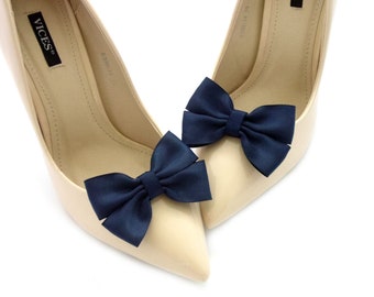 navy blue shoe clips shoes clips schuhclips navy shoe bows bow wedding bows shoe clips shoe clips bridal shoes clip bridesmaid shoes Judaeve