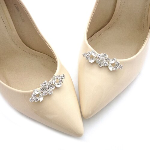 Jewelry Gold Shoe Clips Shoes Clip Wedding Bridal Decorations Etsy