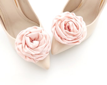 satin rose shoe clips, bridal shoe clips satin roses for shoes, satin flowers shoe clips, flower shoe clips , satin shoes Judaeve