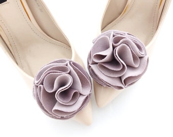 Velvet Pompom flower shoe clips | handmade shoe clips | shoe clips | decorations