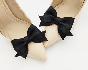 Black bows Shoe Clips Shoes Clip Schuhclips Bows Bow Judaeve